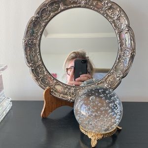 Ornate Silver Plated Vanity Tray